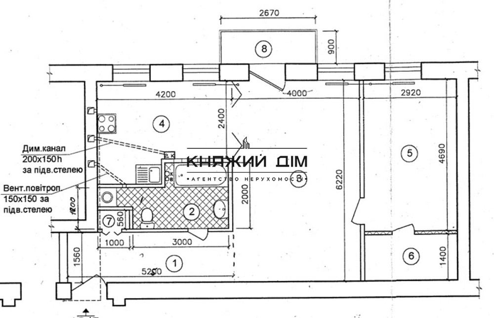 Оренда Квартира 2-кімнатна, 4/4 поверх на Лютеранская ул. Київ - фото 8