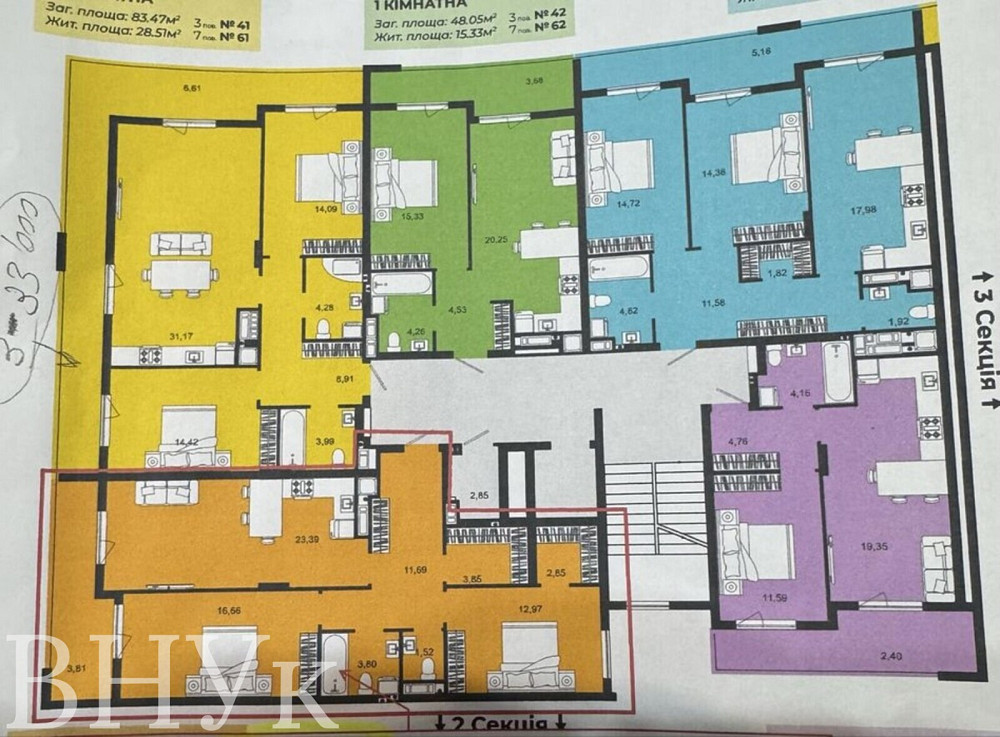 Продаж Квартира 1-кімнатна, 3/9 поверх на Загорська Ужгород - изображение 7