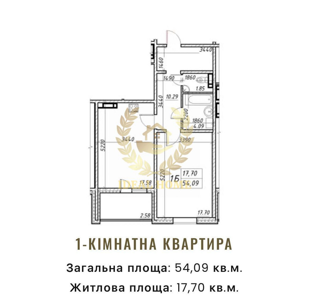 Продаж Квартира 1-кімнатна, 17/25 поверх на Коноплянская ул., 22Б Київ - фото 4