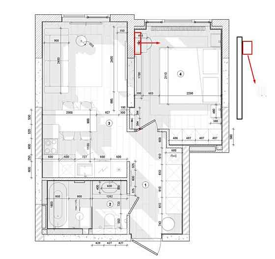 Продаж Квартира 1-кімнатна, 14/26 поверх на Миколи Кибальчича, 2 Київ