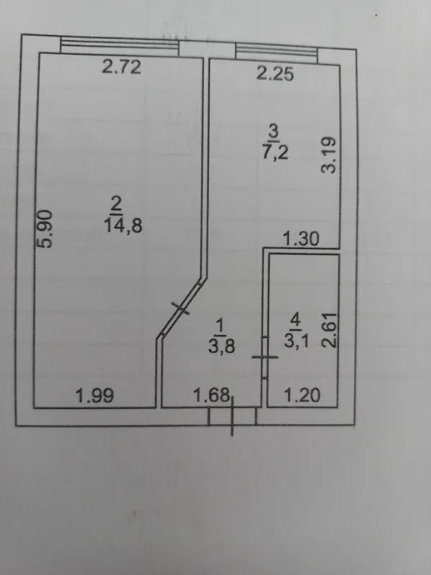Продам 1-комнатную квартиру с ремонтом на п.Котовского  - фото 7