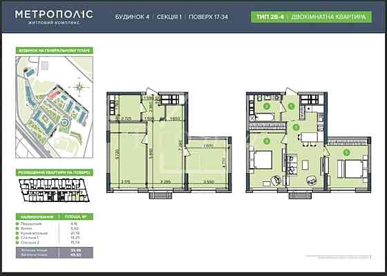 Без % Продаж 2 к квартира ЖК Метрополіс. Теремки. Голосіївський район. Kiev