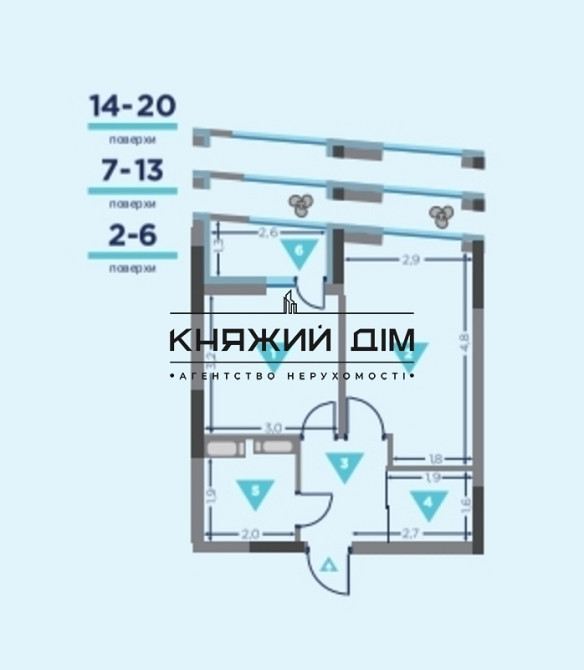 Продаж 1 к. кв. у ЖК Київ - фото 7