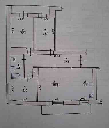 Продаж 4к Квартира 82 кв.м Вокзал Zhytomyr