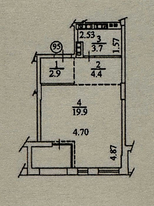 Продаж Квартира 1-кімнатна, 3/6 поверх на регенераторна, 4 Київ - фото 2