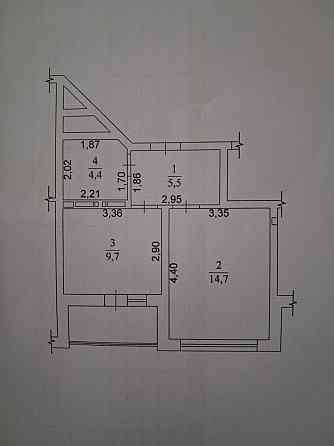 Продаж Квартира 1-кімнатна, 9/16 поверх на Мальовнича вул., д. 3 Київ